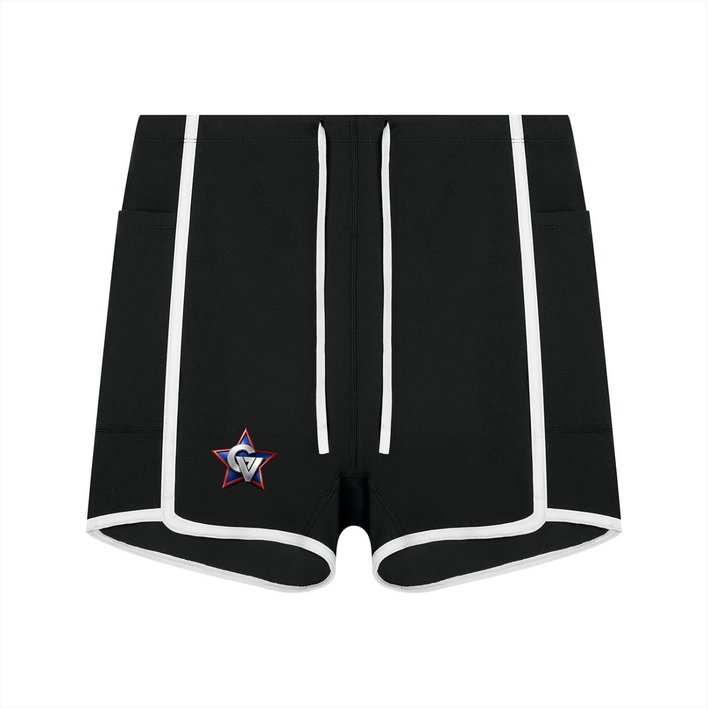 GVLL Women's High Rise Color Block Yoga Shorts