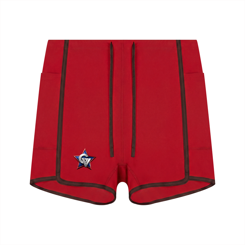 GVLL Women's High Rise Color Block Yoga Shorts
